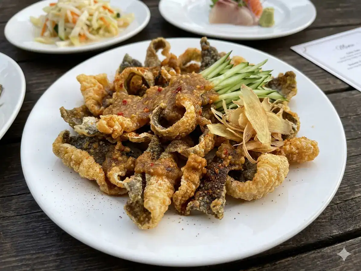 魚皮、魚鱗